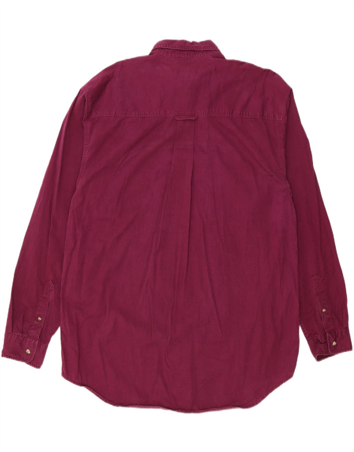 EDDIE BAUER Mens Shirt XL Maroon Cotton Vintage Eddie Bauer and Second-Hand Eddie Bauer from Messina Hembry 