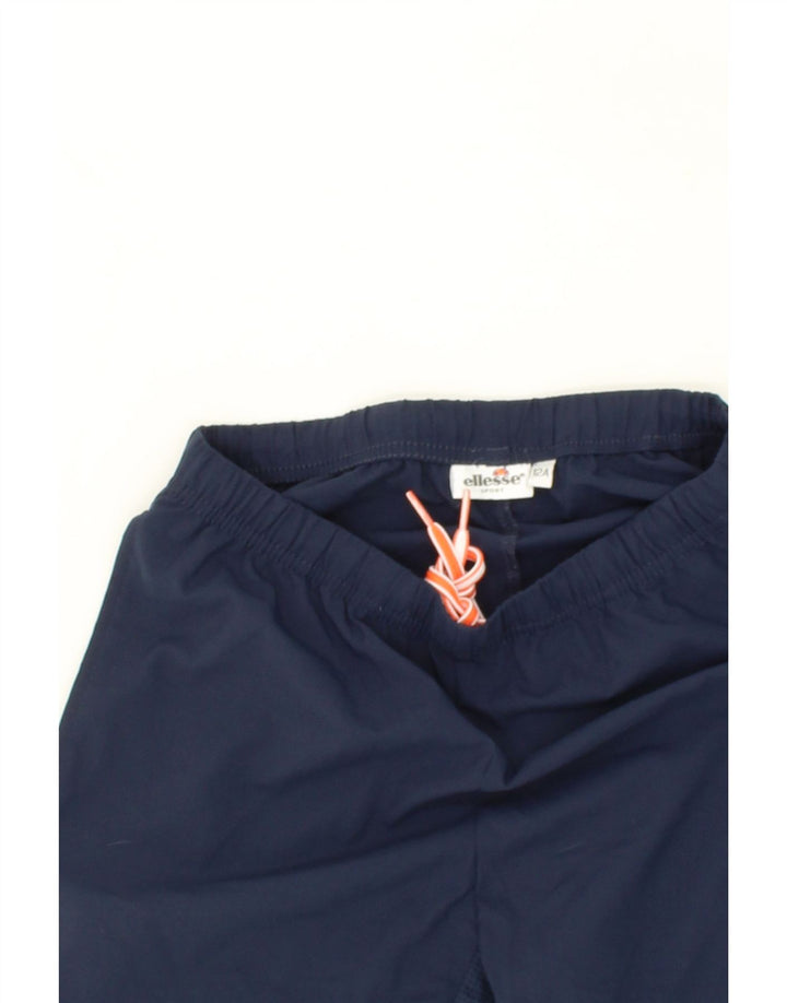 ELLESSE Boys Sport Shorts 11-12 Years Navy Blue Polyester Vintage Ellesse and Second-Hand Ellesse from Messina Hembry 