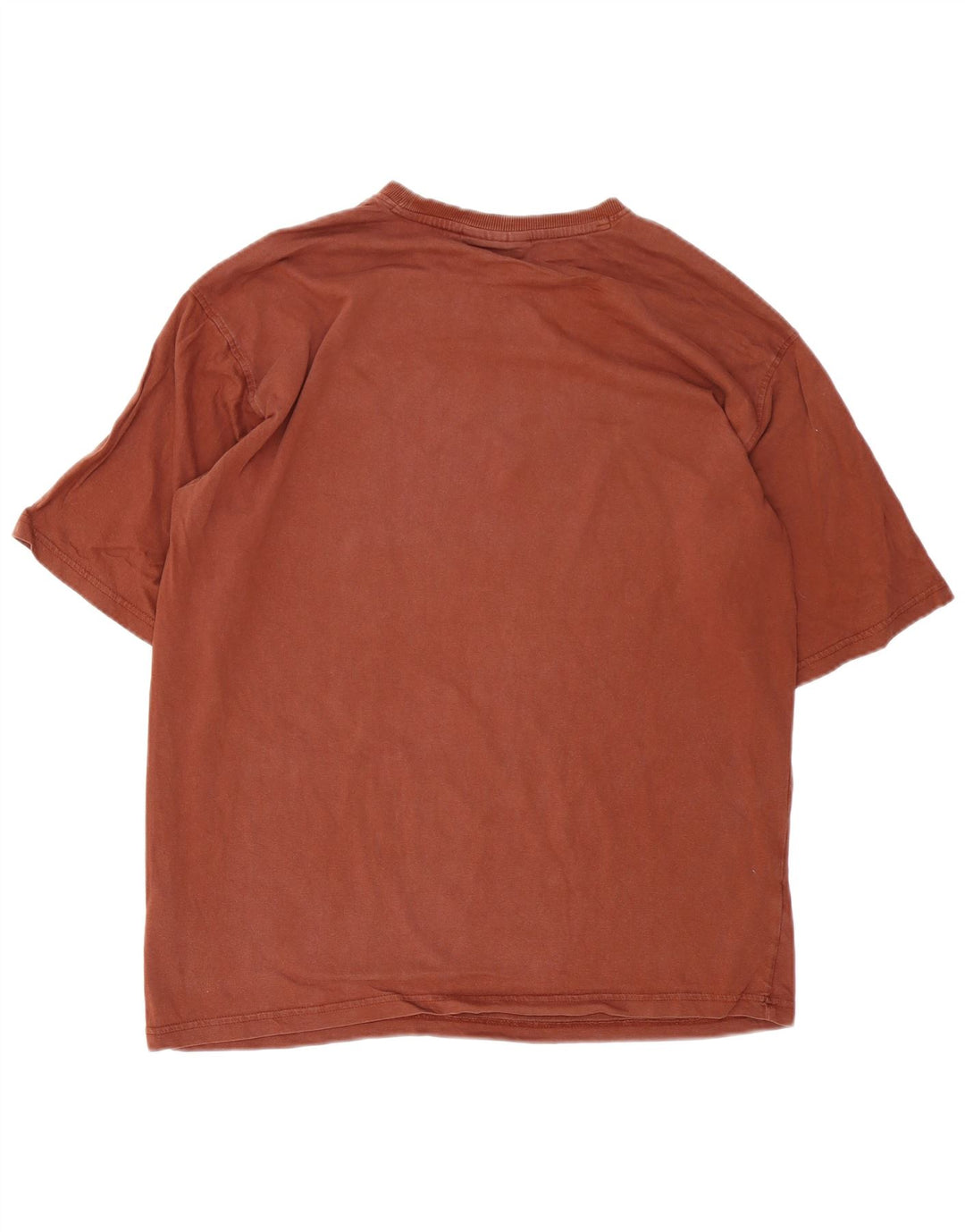 Fila Herren Grafik T-Shirt Top XL Braun Baumwolle