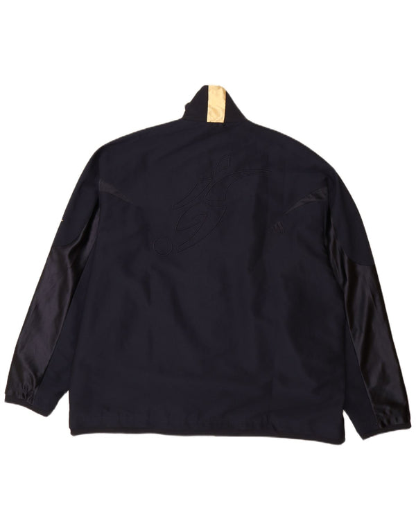 Adidas Herren Regenjacke UK 42 XL Marineblau Polyester