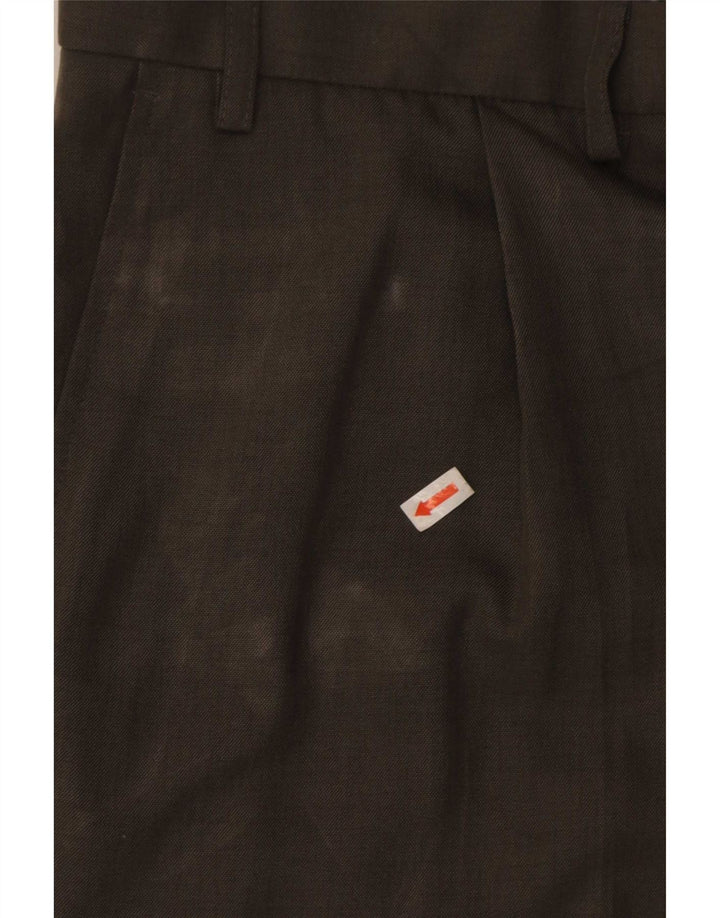 Marks & Spencer Mens Pegged Suit Hose W40 L31 Khaki Polyester