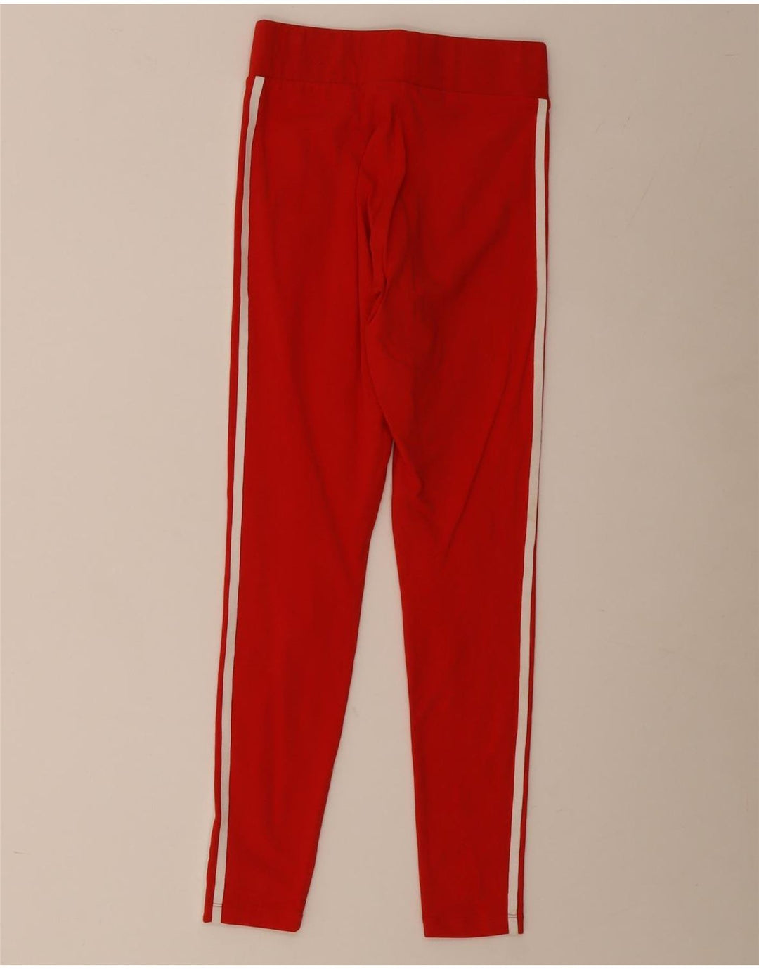 Adidas Damen Leggings UK 10 Small Rote Baumwolle