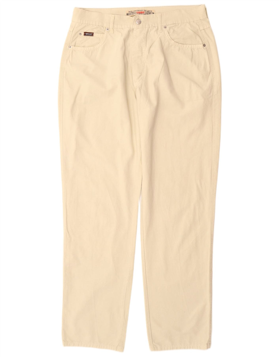 WILD JEANS Herren Tapered Freizeithose IT 54 2XL W34 L33 Beige Baumwolle
