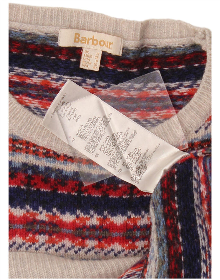 Barbour Damen-Pullover mit Rundhalsausschnitt, Gr. 12, mittelmehrfarbig