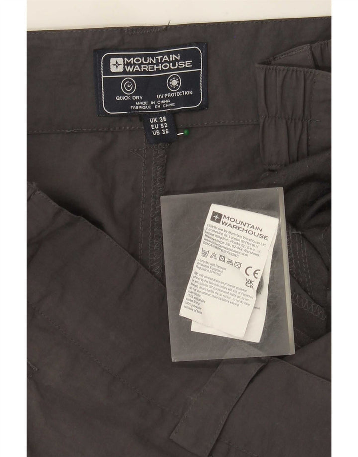 Mountain Warehouse Herren-Cargoshorts, W36, Größe L, Grau, Polyamid