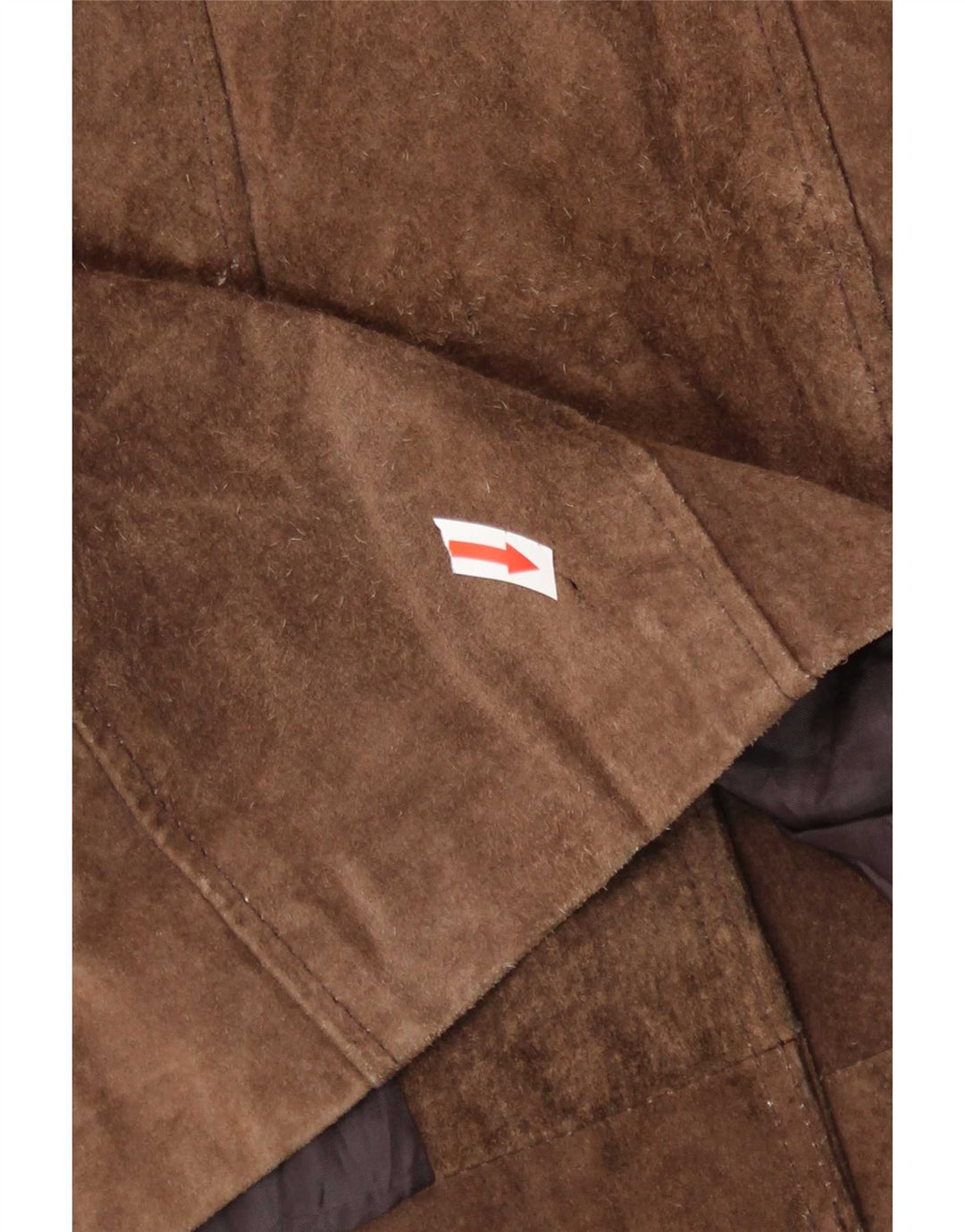 Zabaione Damen Wildlederjacke UK 14 Großes braunes Leder