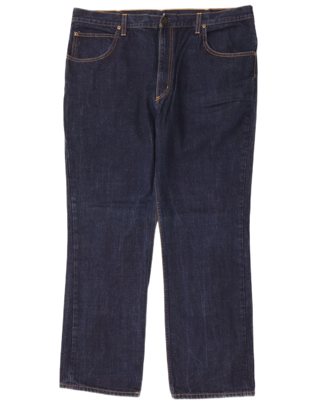 Lee Herren Brooklyn Straight Jeans W42 L32 Marineblau Baumwolle