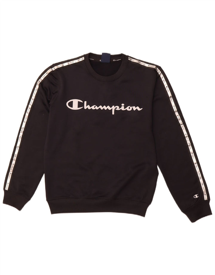 CHAMPION Herren-Sweatshirt mit Grafik, XS, Marineblau, Polyester