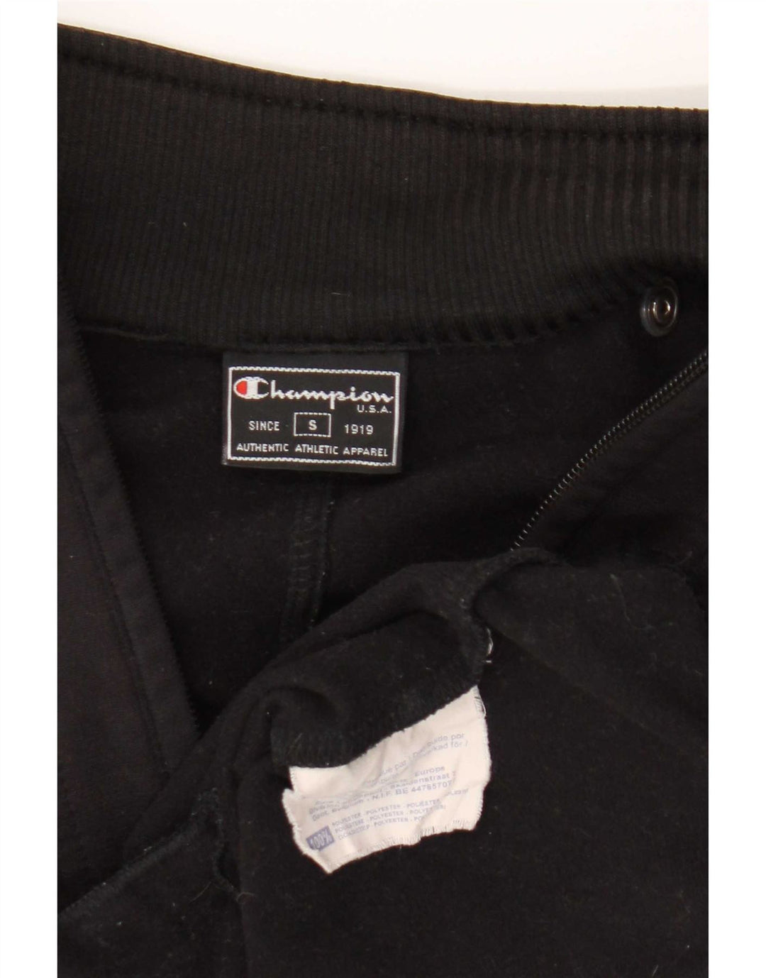 Champion Damen-Trainingsanzug-Oberteil in Übergröße, UK-Größe 10, Größe S, Schwarz, Polyester