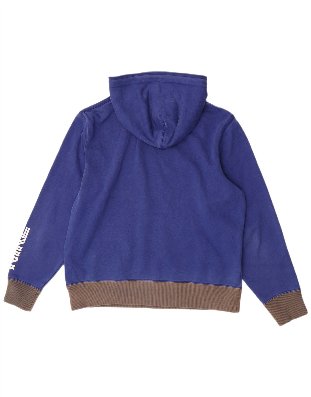 Nike Herren-Kapuzenpullover mit grafischem Print, mittelblaue Colourblock-Baumwolle