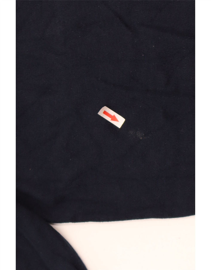 Marks & Spencer Herren-Pullover mit V-Ausschnitt aus mittelblauer Baumwolle