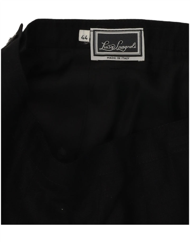 Luisa Spagnoli Damen Bleistiftrock IT 44 Medium W30 Schwarz