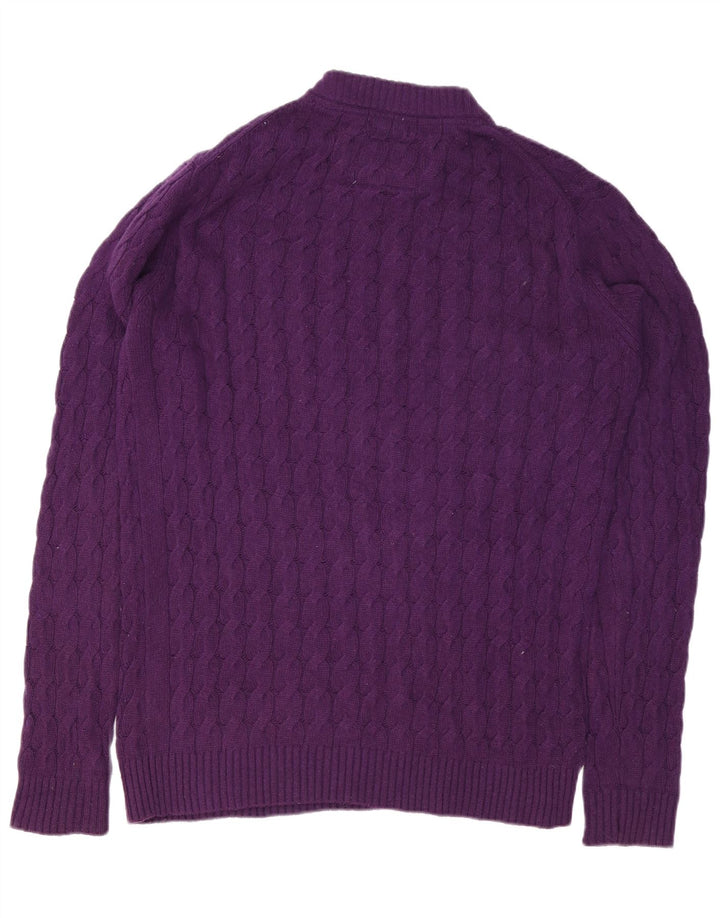 Joules Herren-Pullover mit Rundhalsausschnitt, groß, violett, Viskose