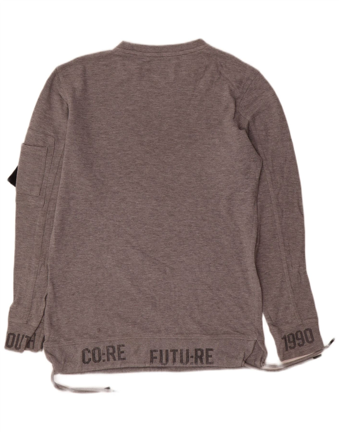 Jack & Jones Herren-Sweatshirt mit Grafik, Größe S, Grau, Baumwolle