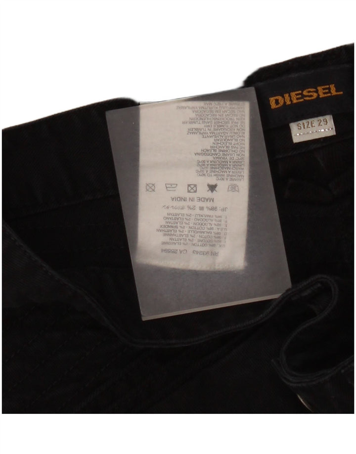 Diesel Damen Mini-Jeansrock W29 Mittelschwarze Baumwolle
