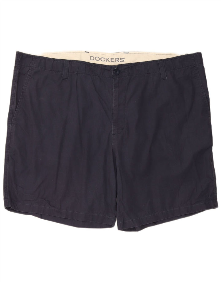 DOCKERS Herren Chino-Shorts W44 2XL Marineblaue Baumwolle