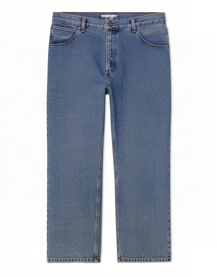 Wrangler Herren Straight Jeans W38 L27 Blaue Baumwolle