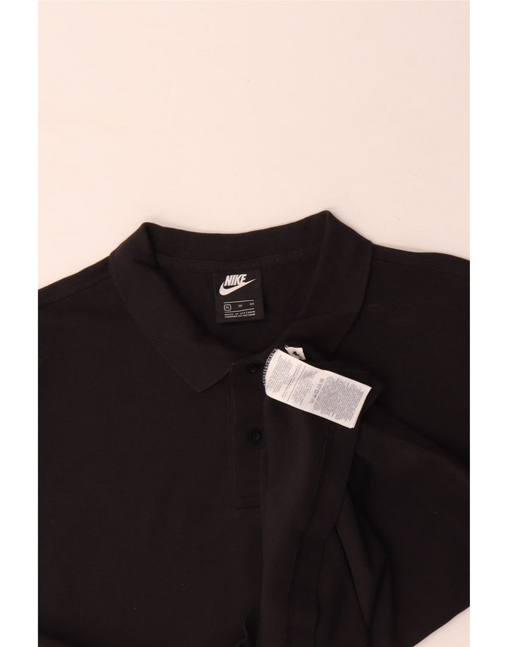 NIKE Herren Poloshirt XL Schwarz Baumwolle