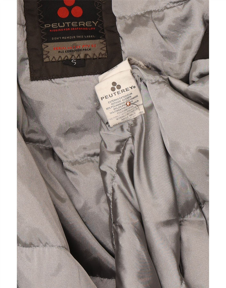 PEUTEREY Wattierter Herrenmantel UK 36 Small Grau Polyamid