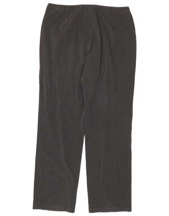 DOCKERS Gerade Freizeithose für Damen, US 10, Größe L, W30, L30, graue Baumwolle