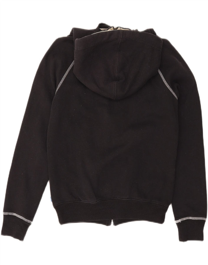 ADIDAS Damen Graphic Hoodie Pullover UK 10 Small Schwarz Baumwolle