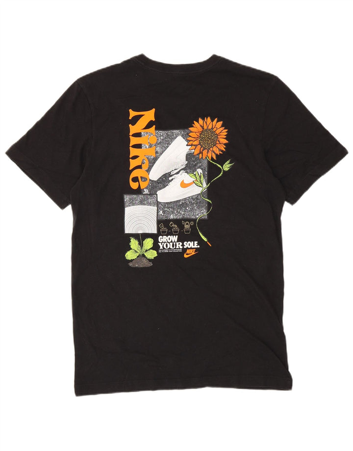 NIKE Herren-T-Shirt mit Grafik, Größe S, Schwarz, Blumenmuster
