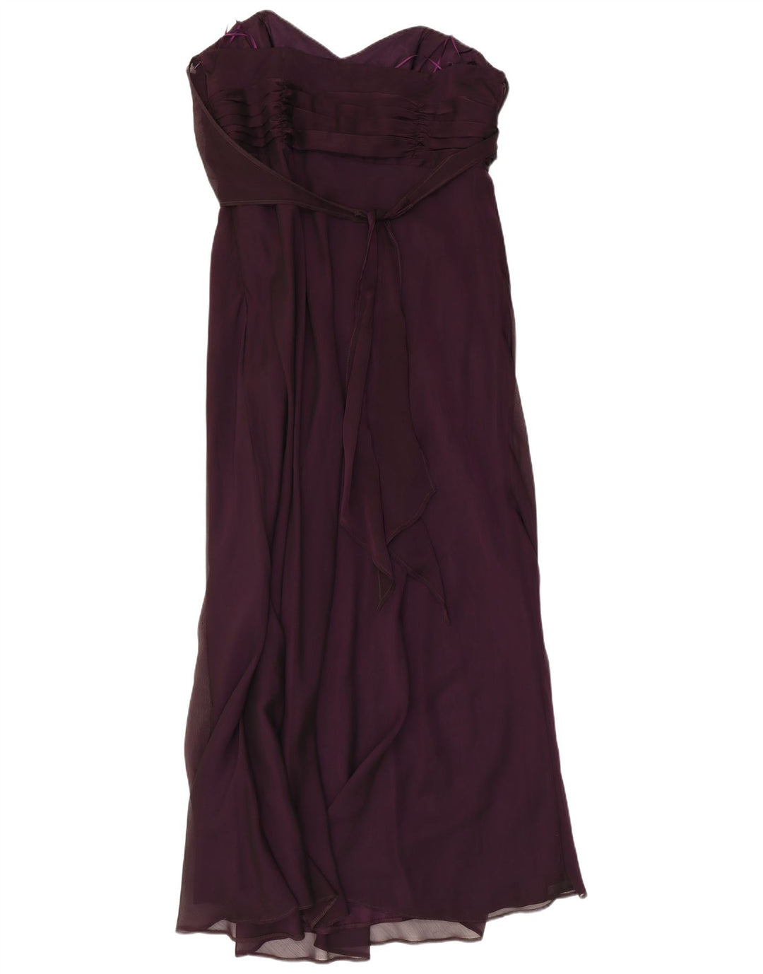 DEBUT Maxi-Trägerloses Damenkleid UK 18 XL Lila Polyester