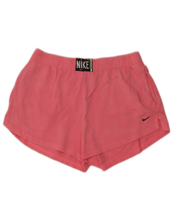 Nike Damen Sportshorts UK 14 Mittelrosa Baumwolle