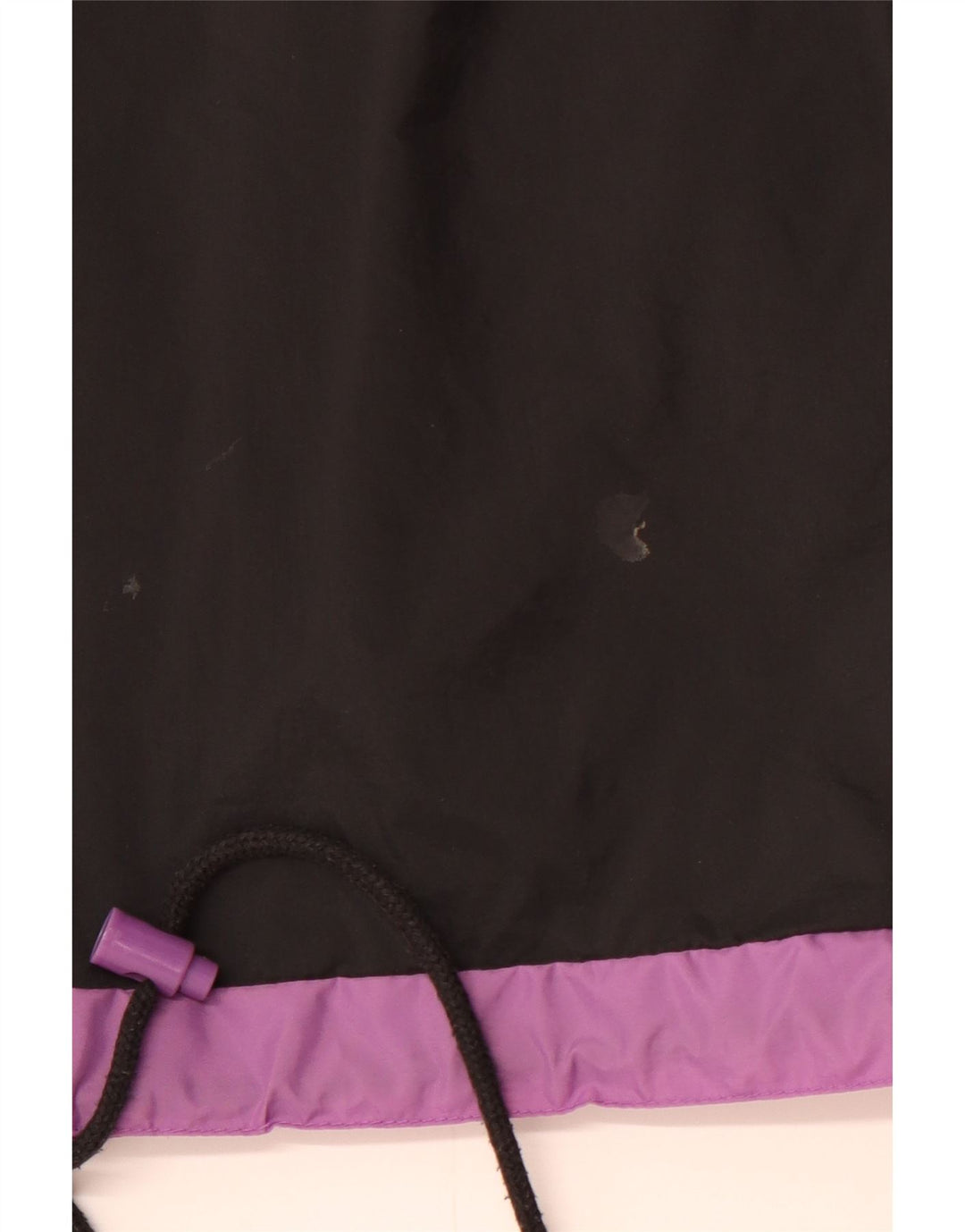 RODEO Herren-Anorakjacke mit Kapuze, UK 36, Small, schwarzes Colourblock-Nylon