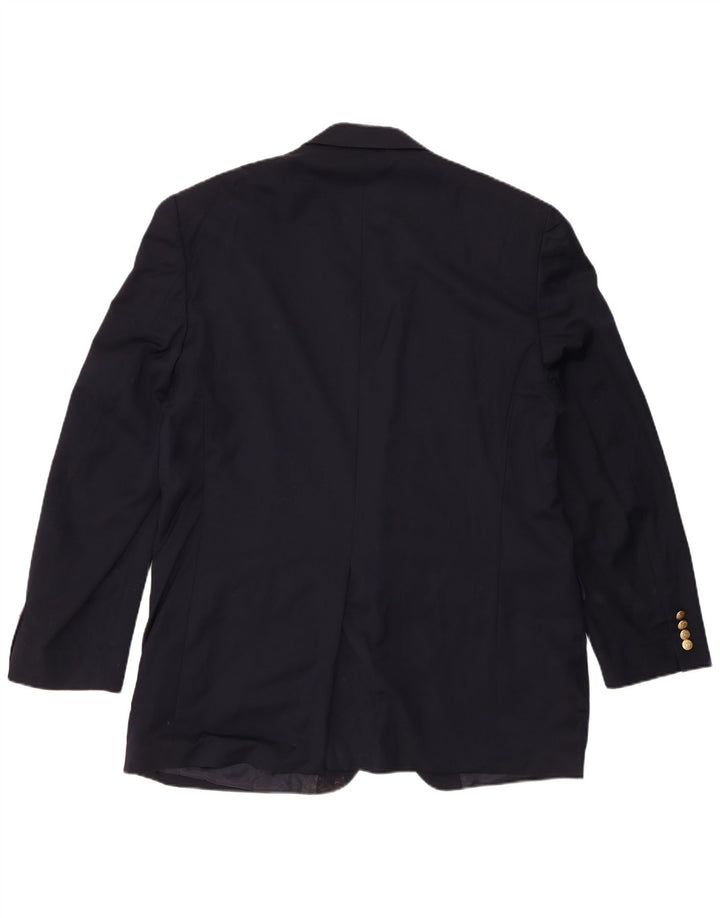 Chaps Herren-Blazer mit 2 Knöpfen, UK 44, 2XL, marineblaue Wolle