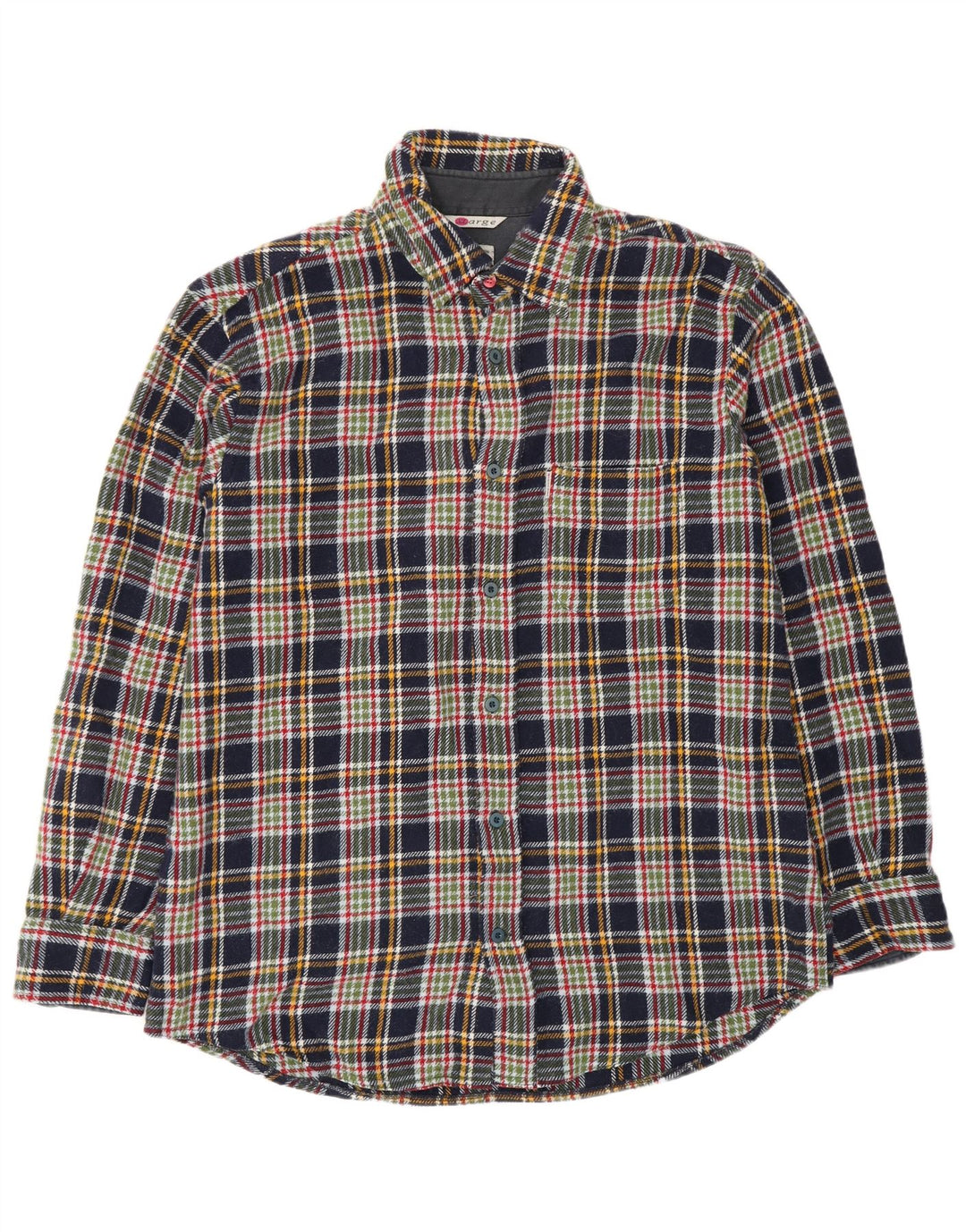 Think Pink Herren-Overshirt-Flanellhemd XL, marineblau, kariert, Acryl