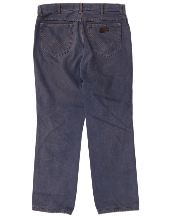 Wrangler Herren Texas Straight Jeans W36 L31 Blaue Baumwolle