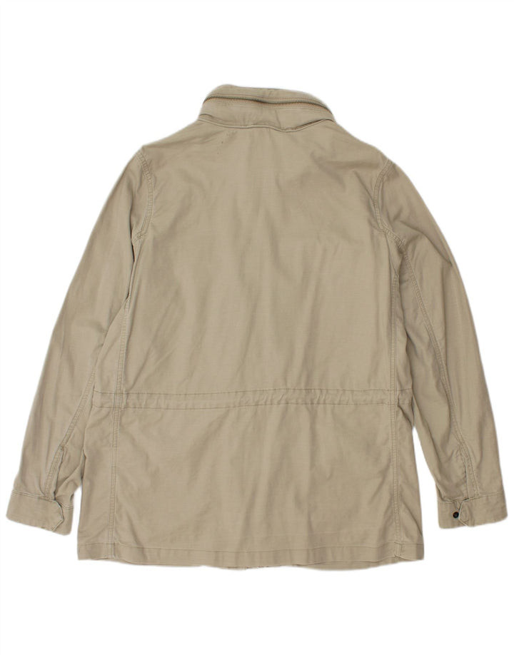 Lands End Utility-Jacke mit Kapuze für Damen, UK 14, mittelgrüne Baumwolle