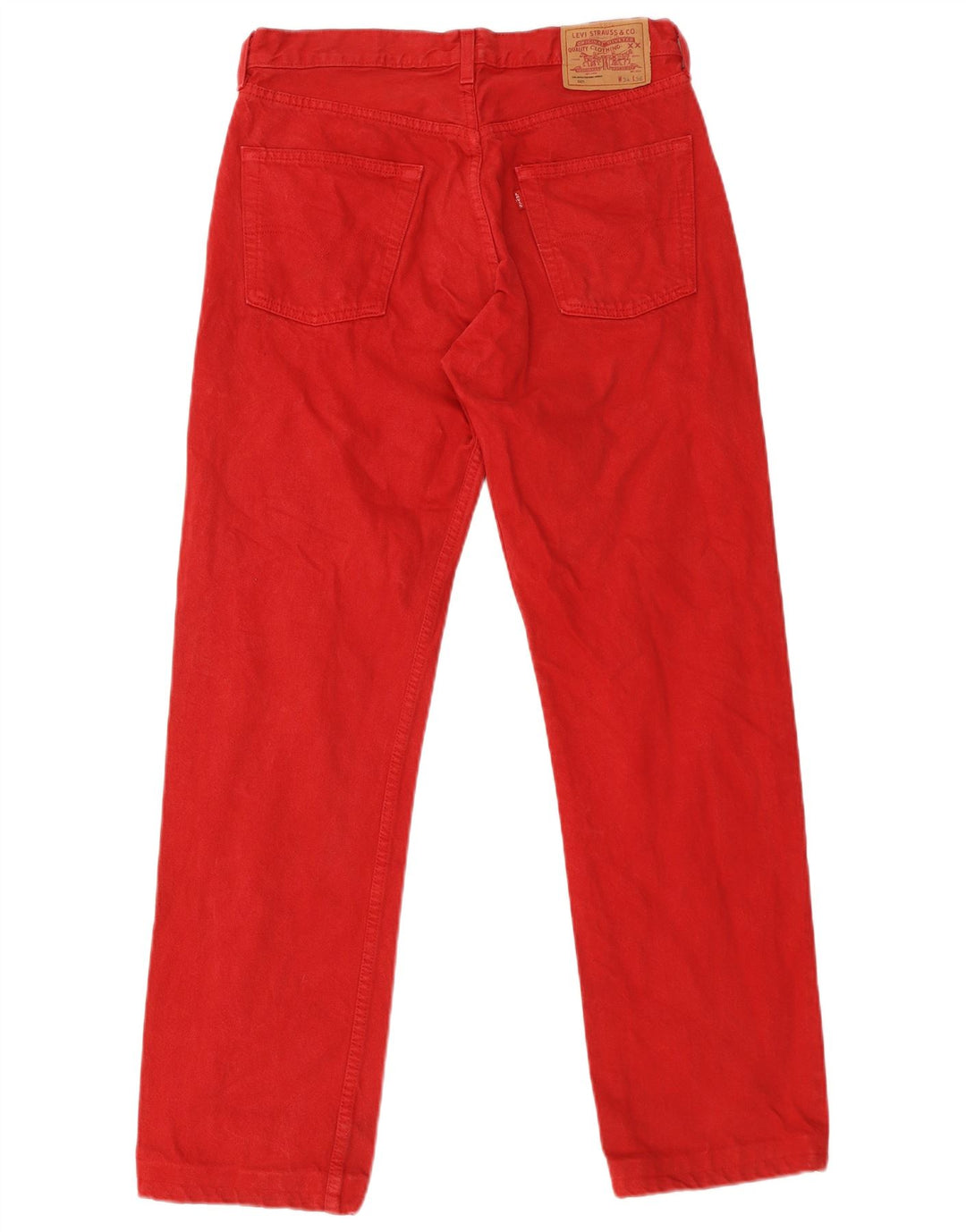 Levi's Herren 501 Straight Jeans W34 L31 Rote Baumwolle