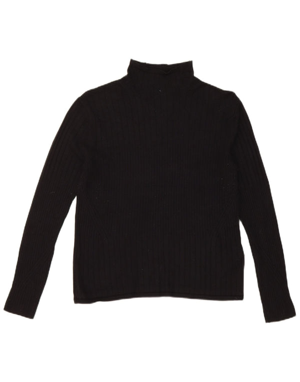 Marks & Spencer Rollkragenpullover für Damen, UK 12, mittlere schwarze Viskose
