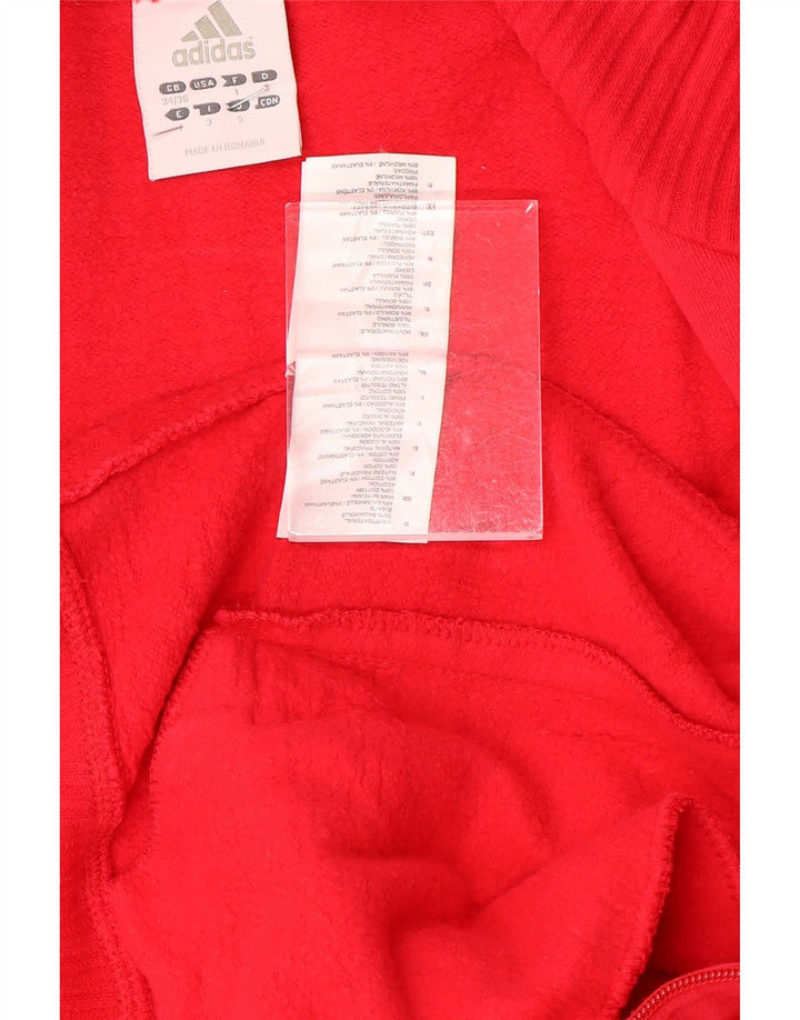 Adidas Herren Trainingsanzug Top Jacke UK 34/36 Kleine rote Baumwolle