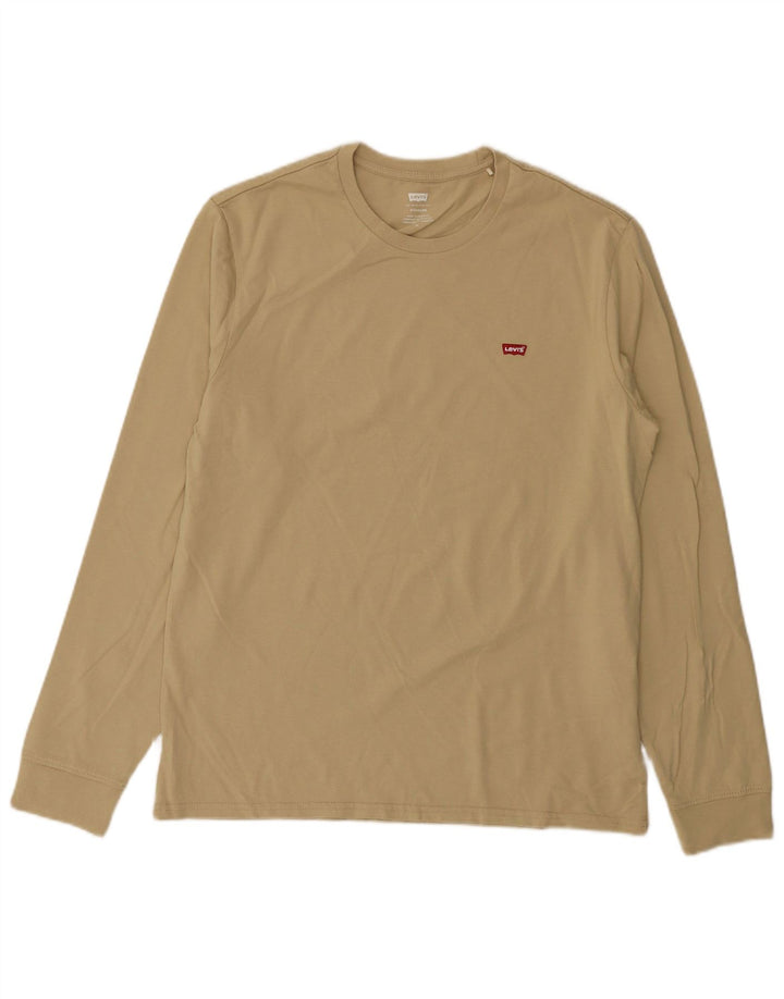 LEVI'S Herren Standard-Oberteil, langärmelig, mittelbeige Baumwolle
