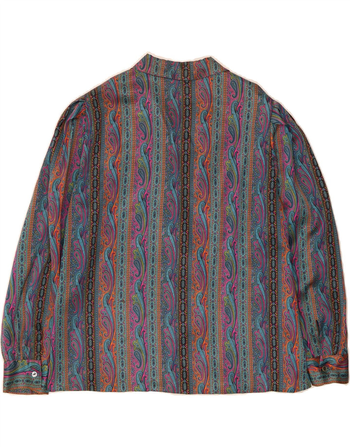 VINTAGE Womens Shirt Blouse UK 14 Large Multicoloured Paisley Vintage Vintage and Second-Hand Vintage from Messina Hembry 