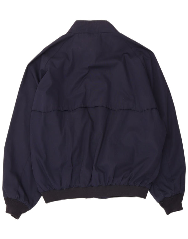 Vintage Herren Bomberjacke UK 42 XL Marineblau Polyester