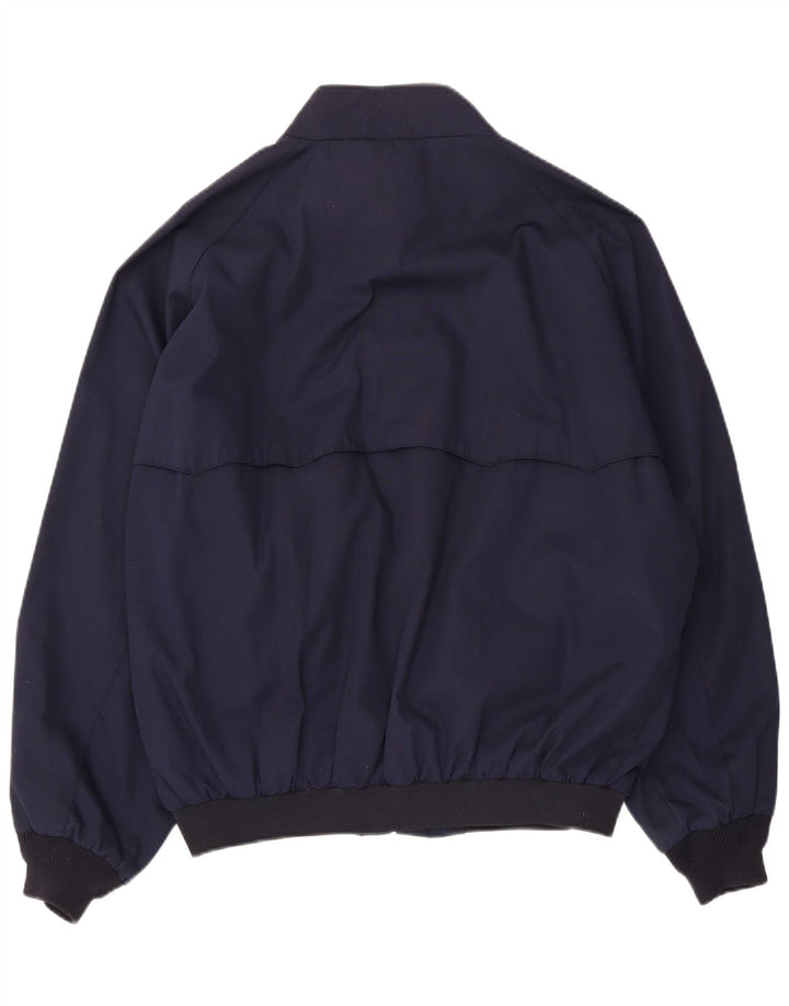 Vintage Herren Bomberjacke UK 42 XL Marineblau Polyester