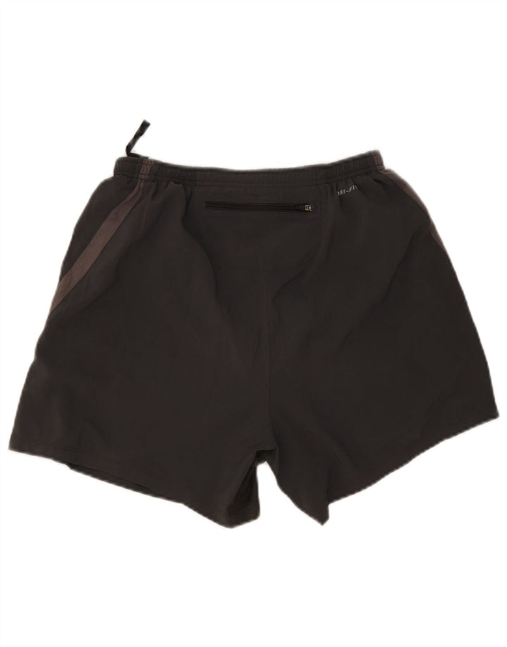 Nike Herren Dri Fit Sportshorts Mittelgraues Colourblock-Polyester