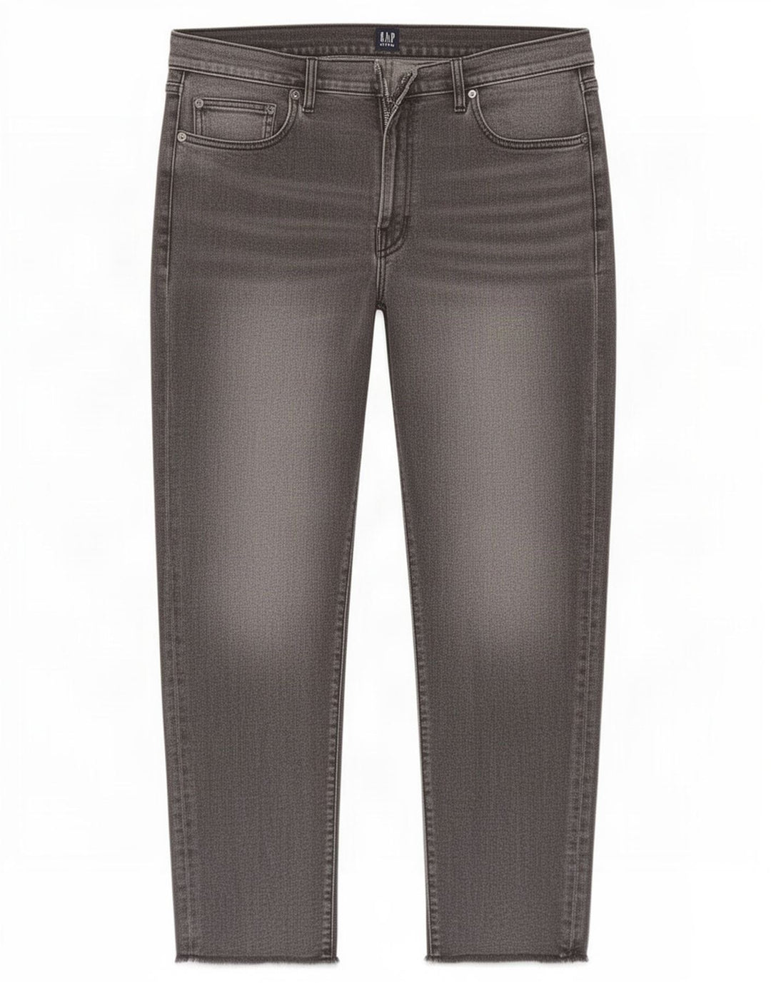 Gap Herren-Cropped-Jeans W30 L26 Graue Baumwolle