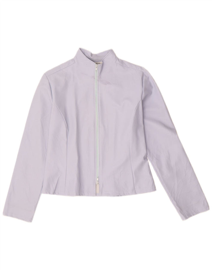 NARACAMICIE Damen-Trainingsanzug-Top-Jacke, UK 14, Mittelviolett, Polyester