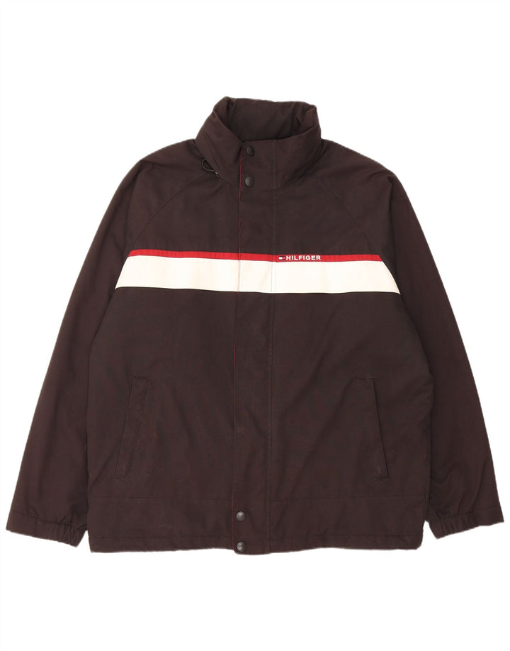 Tommy Hilfiger Herren-Windbreaker mit Grafik, Gr. 40, Schwarz