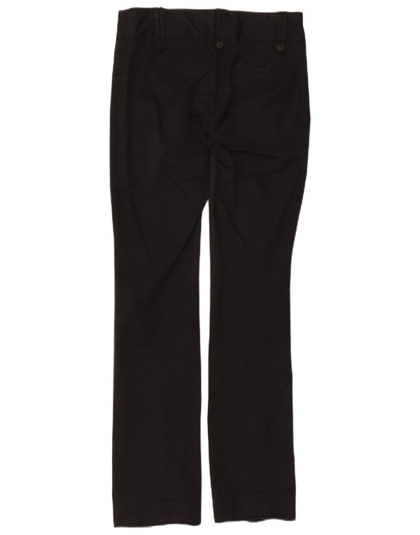 Zara Damen Bootcut Chino Hose EU 36 XS W26 L31 Schwarz