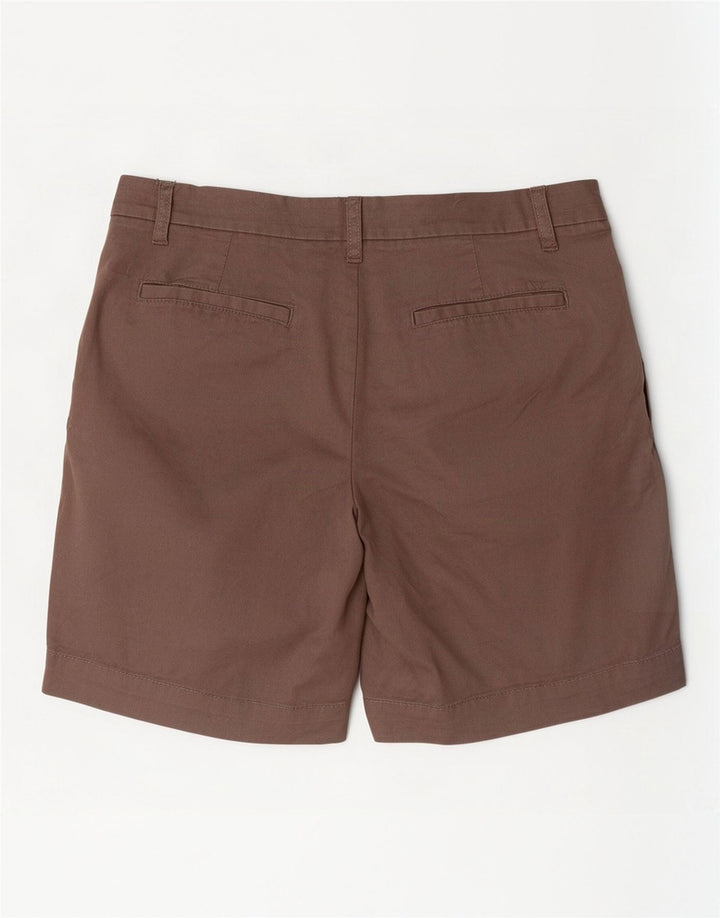 Marks & Spencer Damen Chinoshorts UK 12 Medium W32 Braune Baumwolle