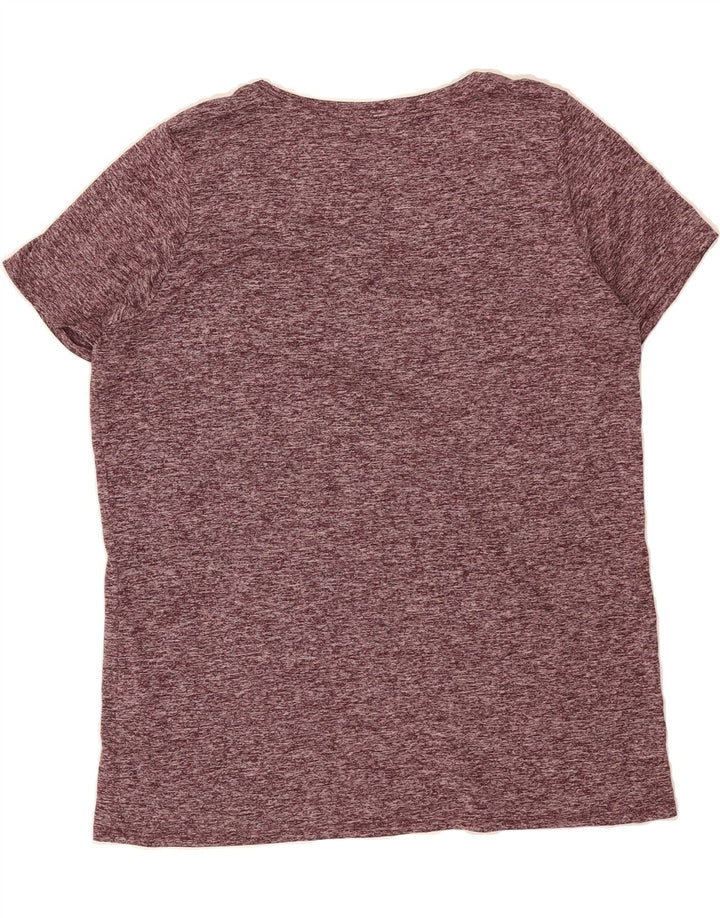NIKE Womens T-Shirt Top UK 18 XL Burgundy Polyester Vintage Nike and Second-Hand Nike from Messina Hembry 