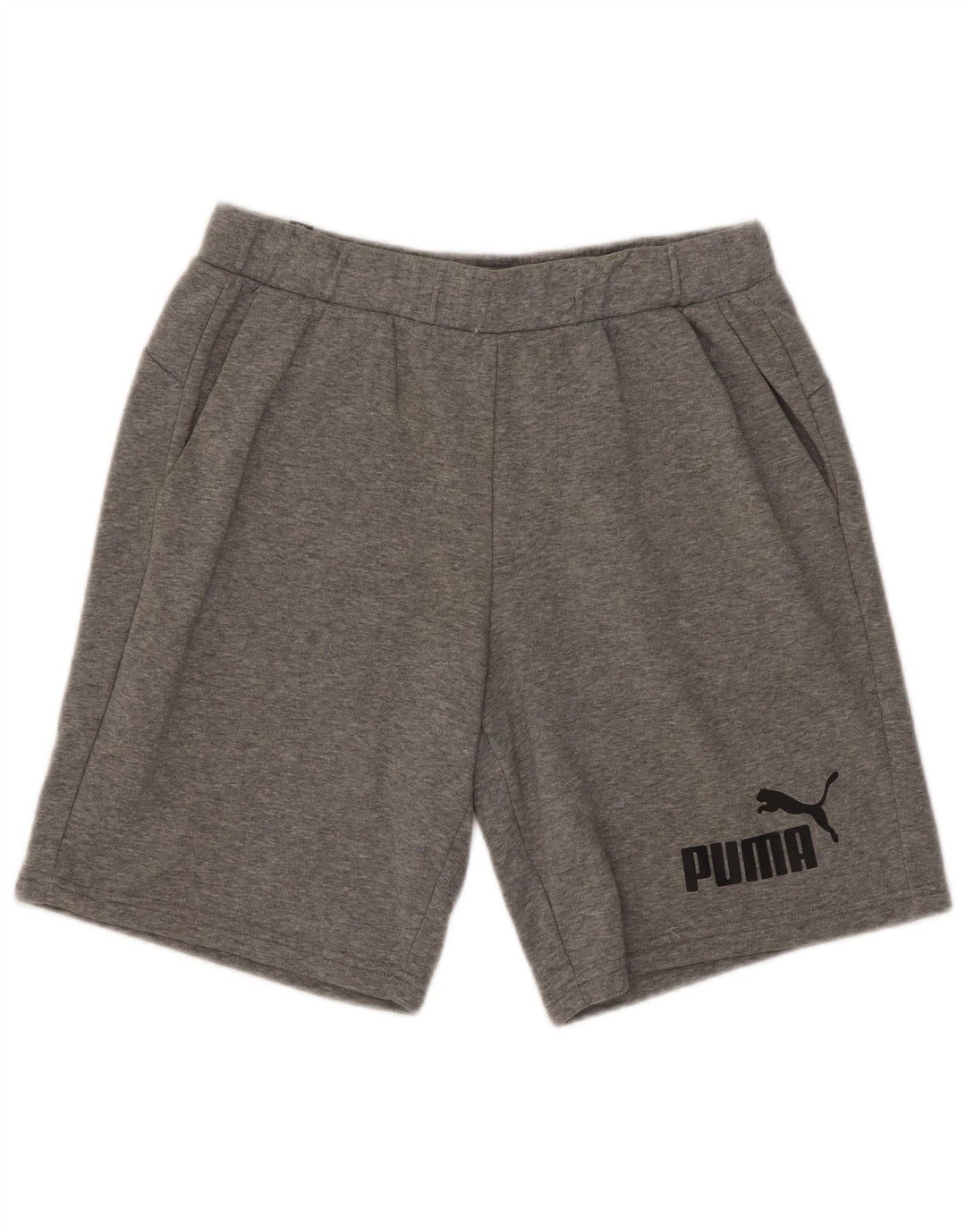 Puma Herren Graphic Sport Shorts Mittelgrau gefleckte Baumwolle