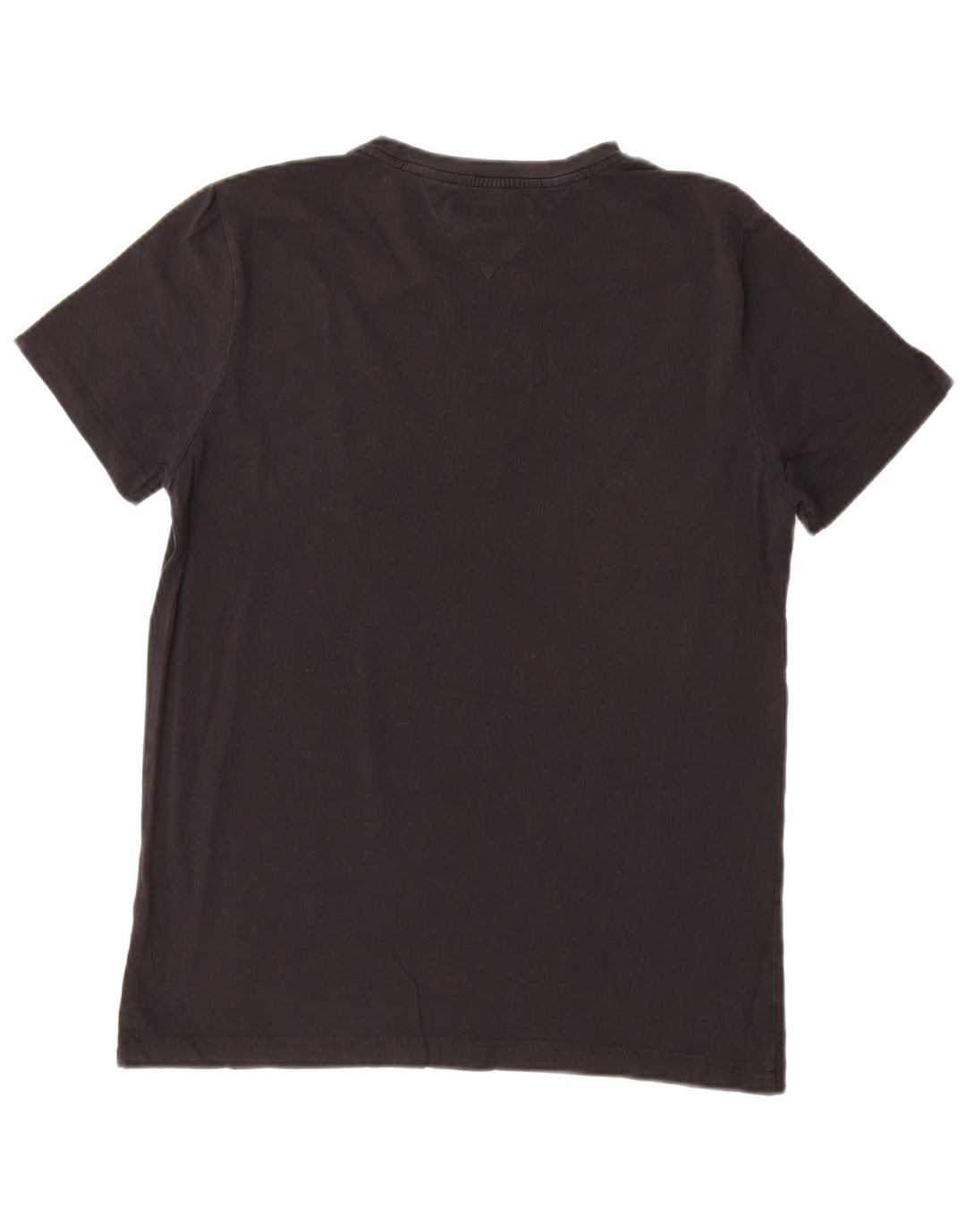 TOMMY HILFIGER Mens T-Shirt Top Large Black Cotton