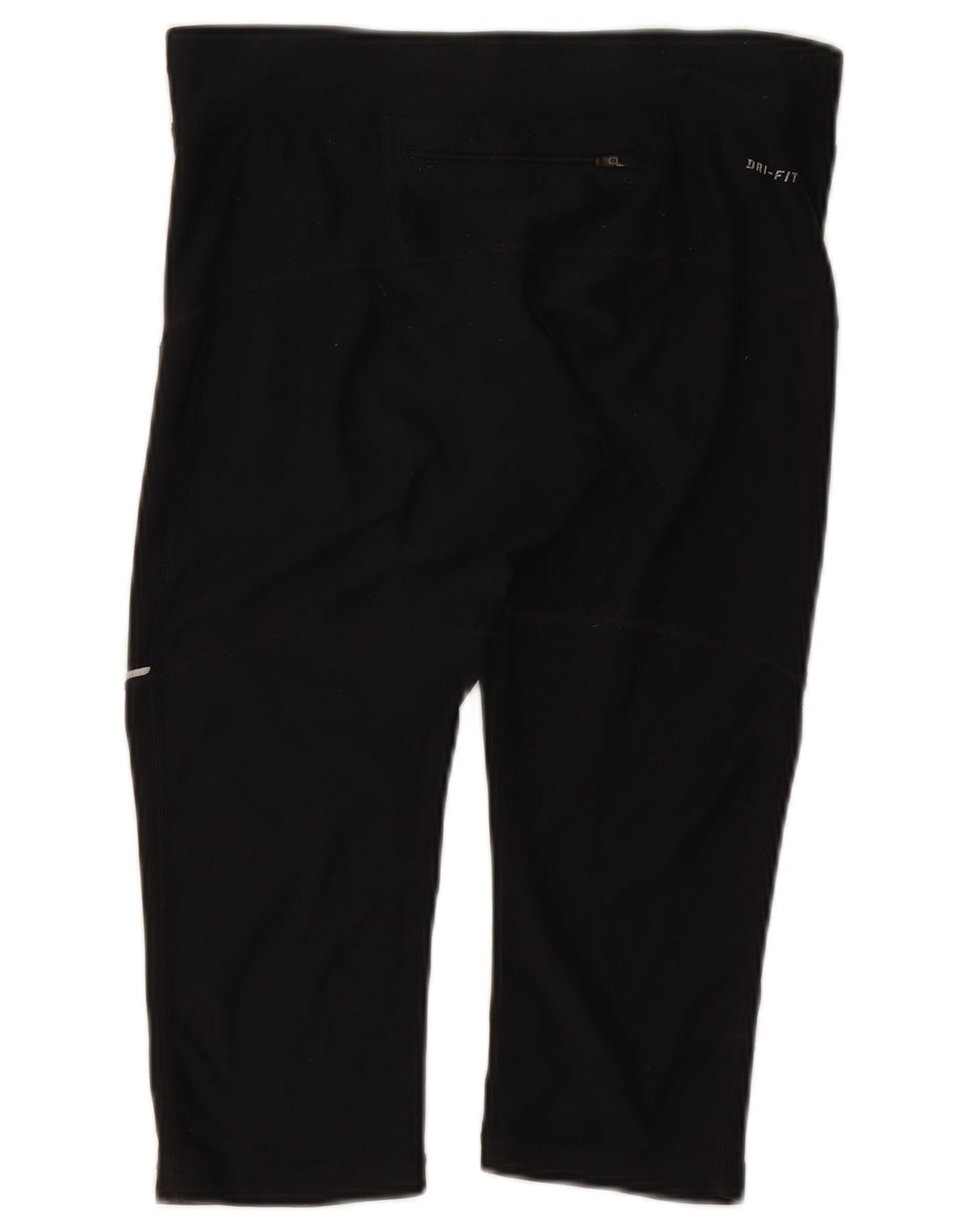 Nike Damen Dri Fit Capri Leggings UK 10 Small Schwarz Polyester